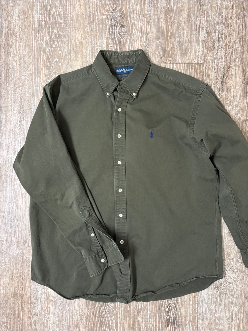 Ralph Lauren Blake Olive Button-Down